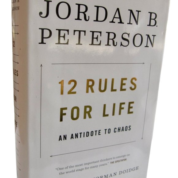 Jordan Peterson SIGNED 12 Rules for Life An Antidote to Chaos Autographed HC DJ